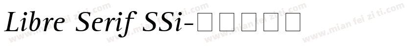 Libre Serif SSi字体转换